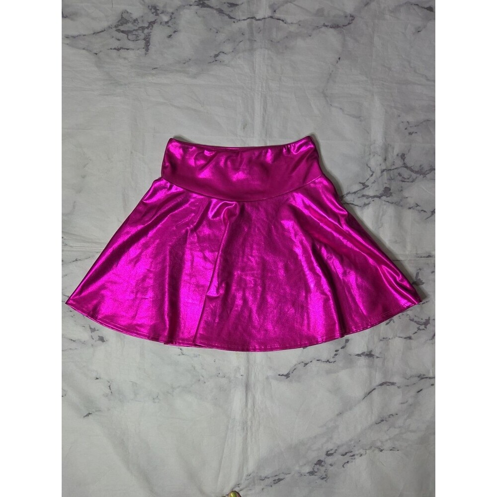 Jodifl Shiny Metallic Pink Skirt